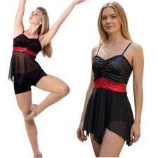Lot of 9 So Long Adults 4-AL 4-AXL 1-XXL Lyrical Dance Costume Cami Top Shorts