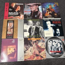 Laserdiscs Lot of 9 Movies see photos for titles LD