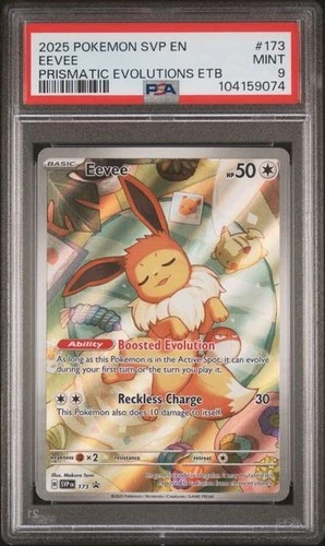 Eevee #173 - Pokemon Prismatic Evolutions Black Star Promo - PSA 9