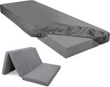 Fitted Sheet (Sheet Only) Compatible with Milliard Trifold Mattress Folding 
