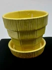 Vintage McCoy Pottery Yellow Planter Flower Pot