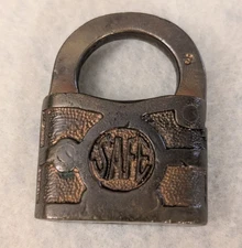 Vintage Safe Brand Padlock - Antique Metal Lock - NO KEY Locked!