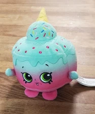 2013 Moose Shopkins Plush Ice Cream Kate Birthday Cake Stuffed Animal Toy 5”
