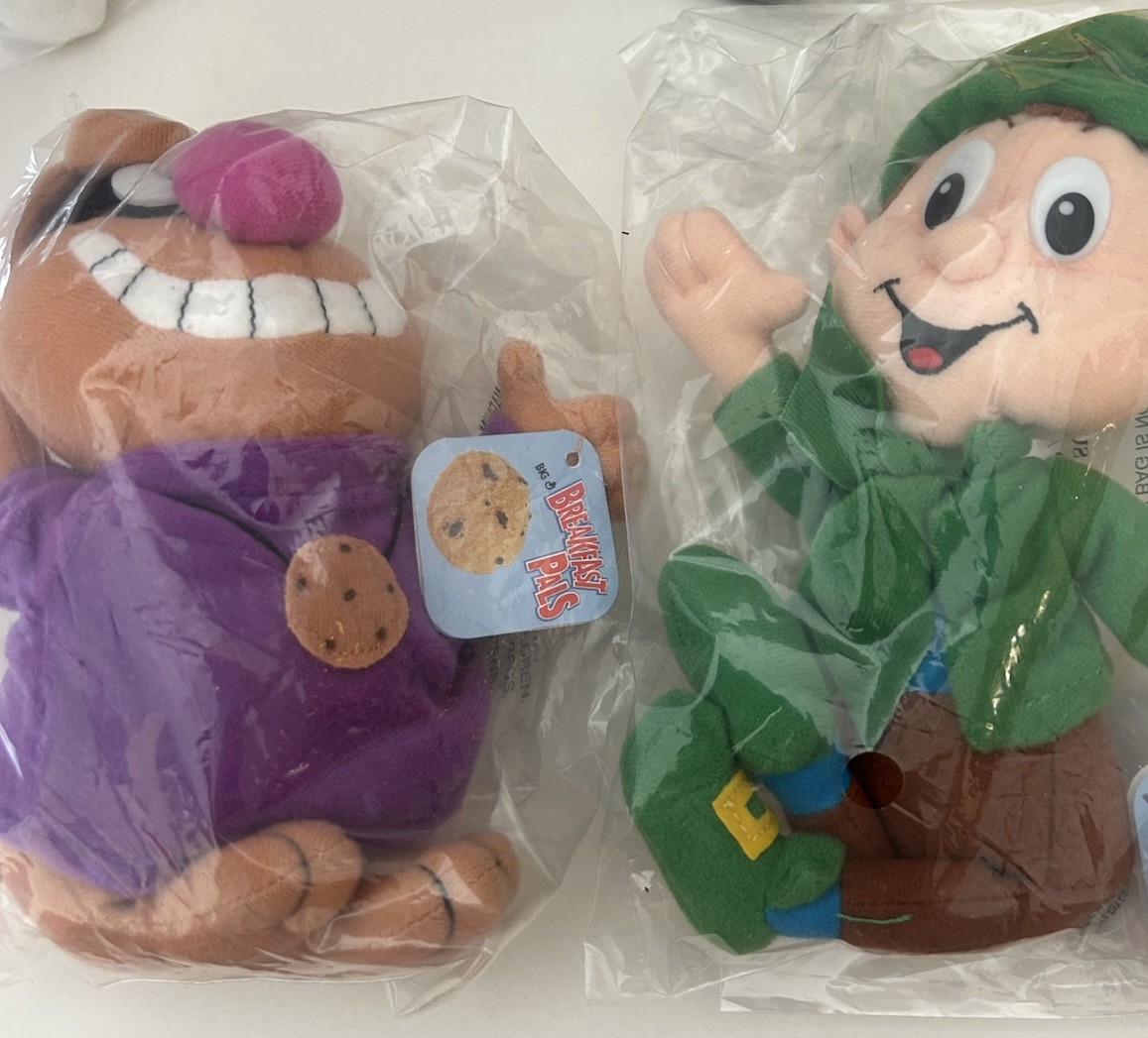 General Mills 1997-1979 Breakfast Pals Plush Dolls - Complete Set of 7