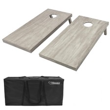 Gosports 4 Ft X 2 Ft Regulation Size Wooden Cornhole Boards Set Light -