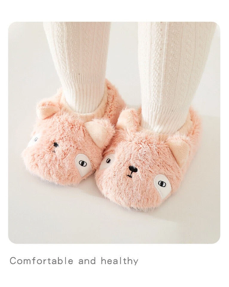 Toddler Infant Kids Baby Warm Shoes Boys Girls Cartoon Soft Anti-silp Slippers - Изображение 4 из 4
