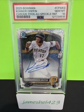 2025 Bowman - Chrome Prospect Autographs Konnor Griffin #CPA-KG Speckle...