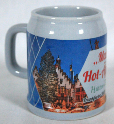 RARE! KOSSINGER AG ''MAIN HOT APPLER'' SOUVENIR FRANKFURT CHRISTMAS MARKET MUG NEW