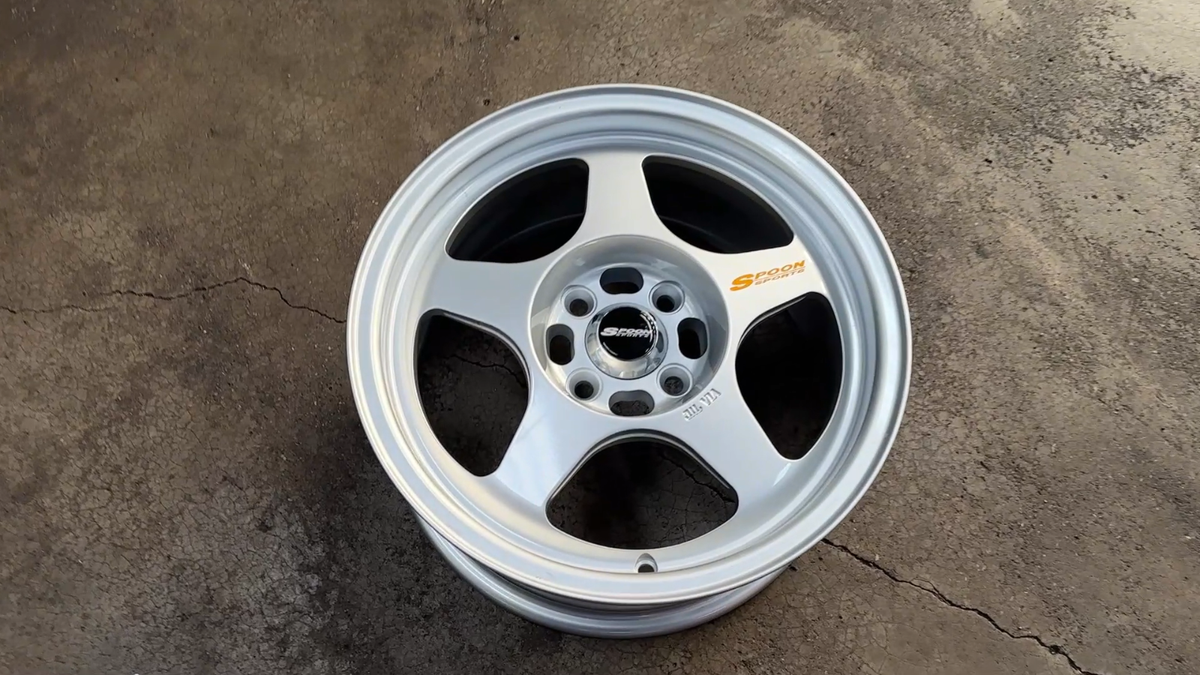New 15x7 ET35 XOX Spoon Grey Rim Honda Fit Jazz 4x100 (4 Wheel