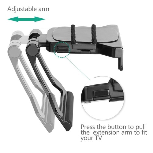 WALI TV Clip Mount Holder Shelf Bracket 5x5 Inch Adjustable Streaming Devices - Picture 4 of 8