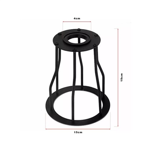 Metal Wire Cage Easy Fit Lampshade Hanging Lamp Shade Vintage Ceiling Lightshade - Picture 173 of 261