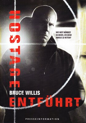 Presseheft, HOSTAGE - ENTFÜHRT, mit Bruce Willis, Kevin Pollak, USA/D 2005