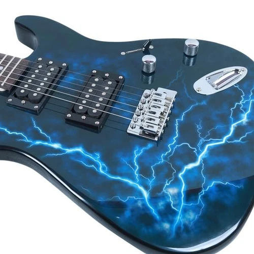 Electric Guitar GST-E Double Pickup Bag Strap Paddle Rocker Cable Wrench NEW - Picture 3 of 12