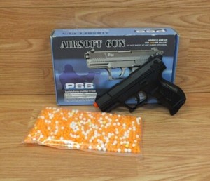 P66 Semi Auto Metal Spring High Grade Type Air Soft Gun W/ 6mm Soft BB's 