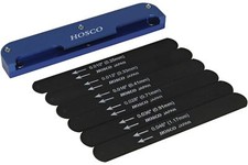 Hosco Compact Black Electric Guitar 010-046 Nut File Set w/ Aluminum Holder