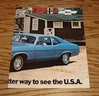 Original 1972 Chevrolet Nova Facts Features Sales Sheet Brochure 72 Chevy