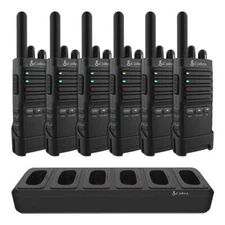 Cobra PX650-BCH6 6-Pack Professional Business 2 Way FRS Walkie Talkie Radios