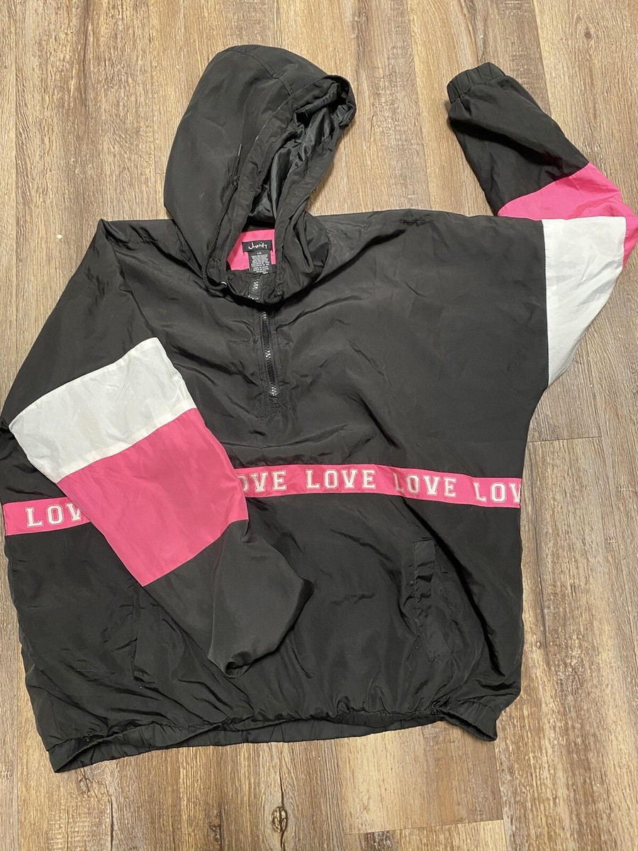 Justify Women's Pink/White/Black Regular Fit Pull-Over Jacket~L