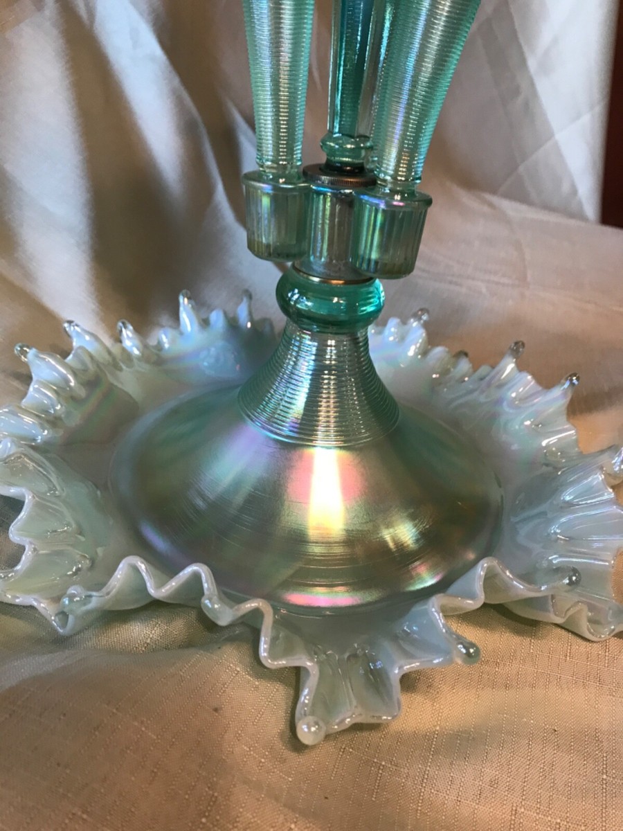 ジェファーソン　グラス　グリーンオパールセント　フェントン ジェファーソン グラス グリーンオパールセント フェントン