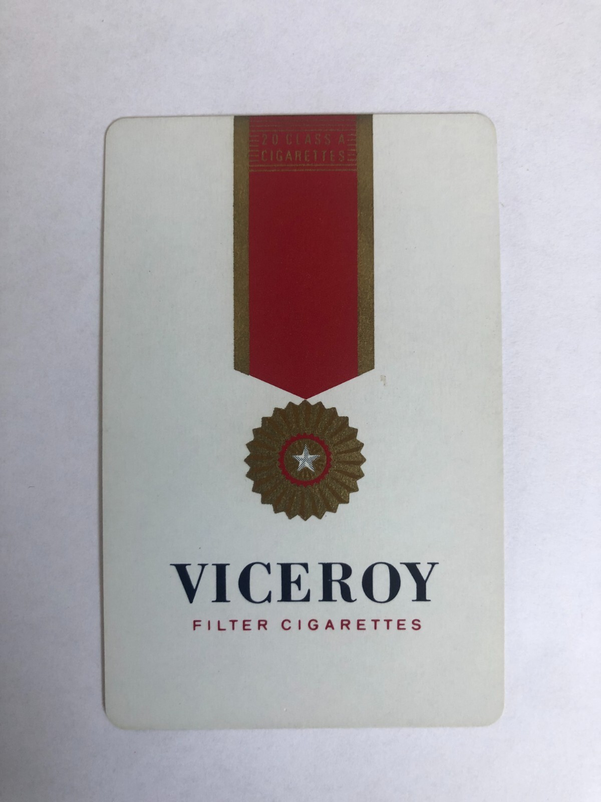 Joker Viceroy American Cigarette Vintage Retro Tobacco Advert Playing Card Swap Collectible