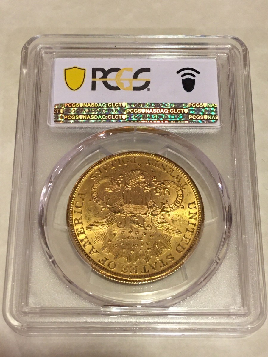1883-S MS61 PCGS $20 Liberty Double Eagle Gold Coin lustrous very