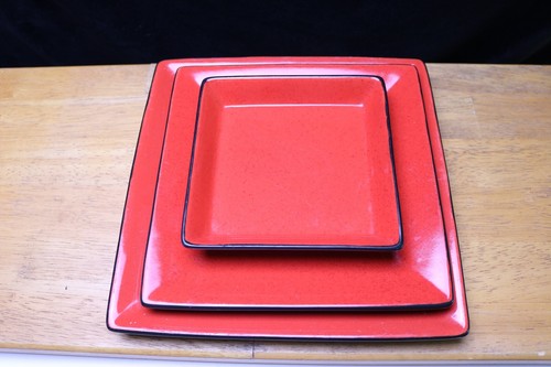 Dansk Eclipse Core Square Red Dinnerware U PICK - Picture 17 of 26