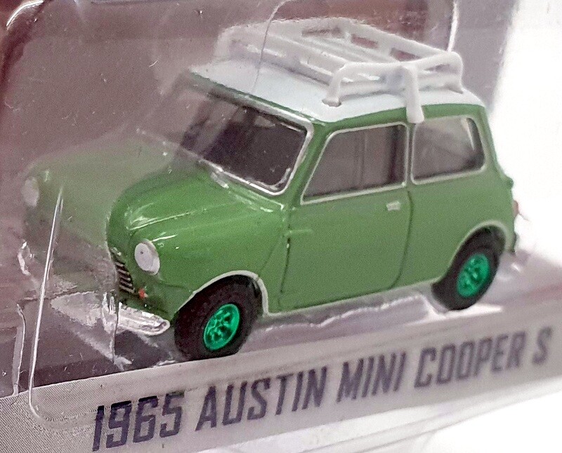 Greenlight 1/64 Scale 47080A - 1965 Austin Mini Cooper S Chase Car - Green