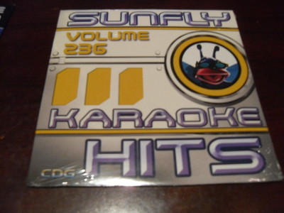 SUNFLY HITS KARAOKE  DISC SF236 VOLUME 236 CD+G SEALED 15 TRACKS