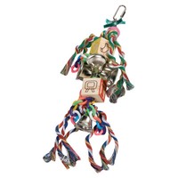 Flamingo KäFighäNger Seil Vegas Vogelspielzeug Mit Glocke 28X7 Cm