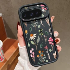 For Google Pixel 9 8 Pro 8A Floral Pattern Phone Case Shockproof Silicone Cover