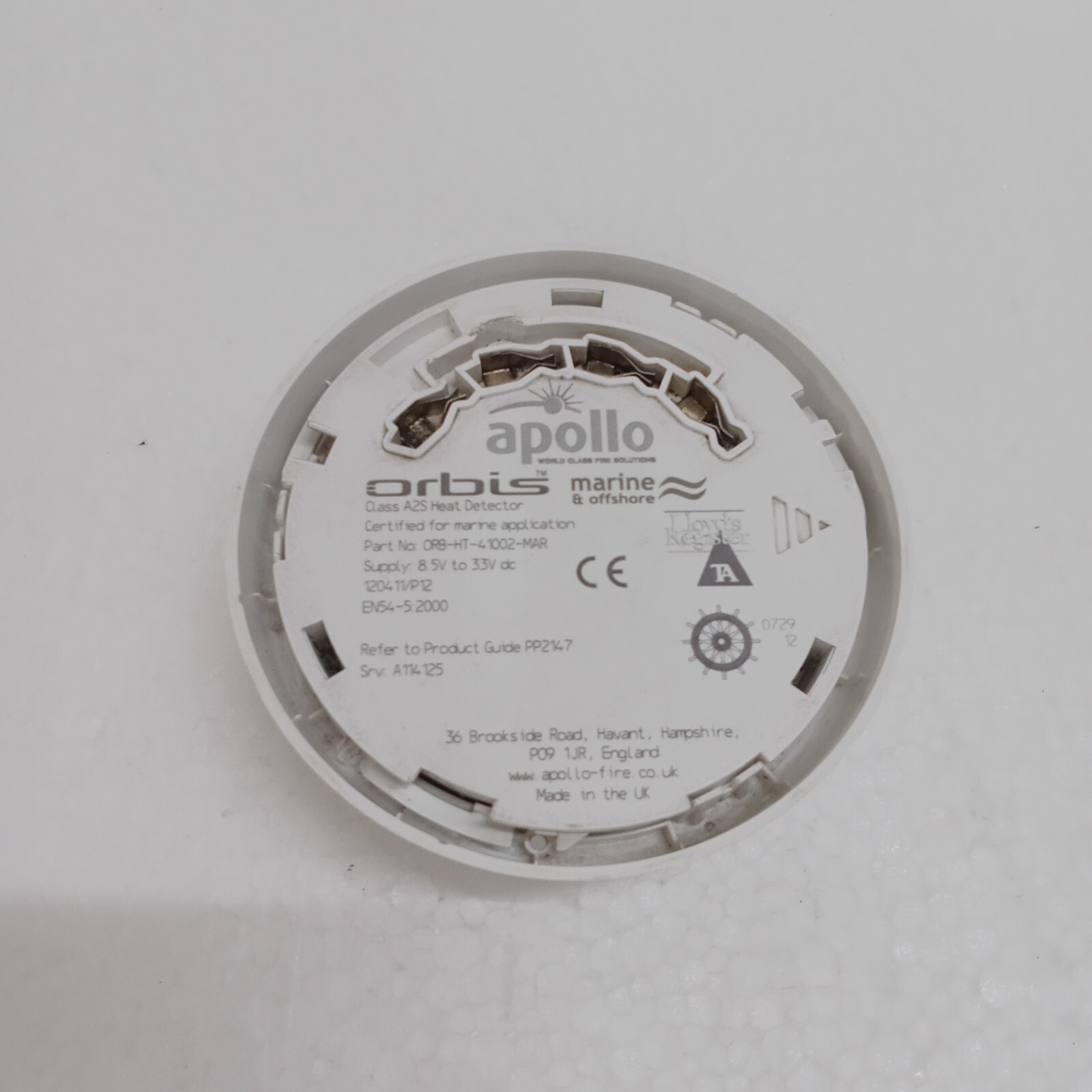 Apollo ORB-HT-41002-MAR, ORB-HT-41005-MAR, ORB-HT-41006-MAR Heat Detectors