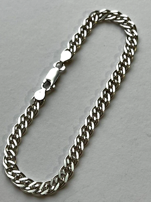 Vintage Sterling Silver 925 Men's Women's Chain Bracelet Vintage Sterling Silver 925 Men's Women's Chain Bracelet