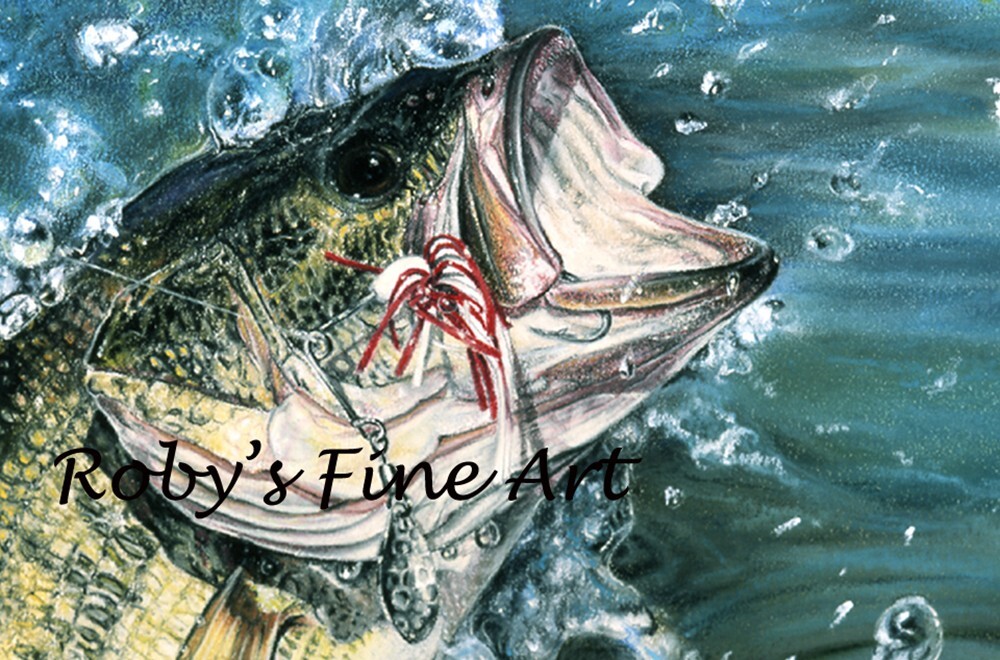 Limited Edition Largemouth Bass Fish Print 