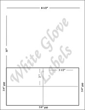 Integrated Label 3 1/2" x 2" - Four Labels - Made in USA!