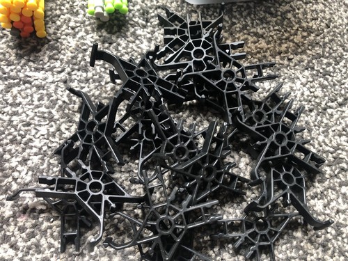 Knex Job Lot Tub Of Various Parts Wheels Cogs Chains Motor & Roller Coaster Set - Picture 9 of 16