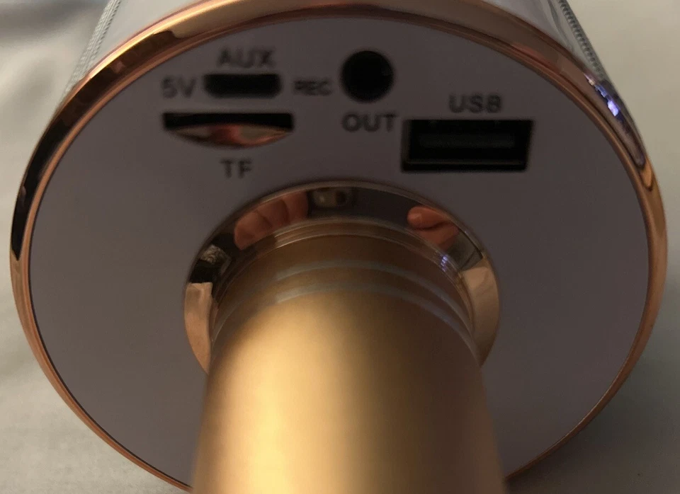 WSTER WS-878 Wireless Bluetooth Microphone Pink Color Karaoke - Image 3 of 3