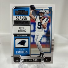 BRYCE YOUNG 2023 CONTENDERS SEASON TICKET FOOTBALL ROOKIE RC Q0734