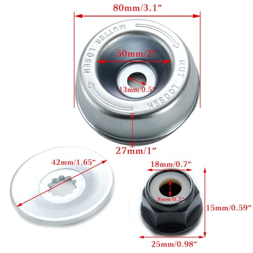 8 inch Steel Wire Wheel Brush Cutter Weed Eater Trimmer Head with