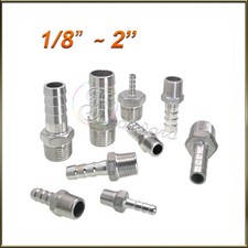 Thread Pipe Fitting Barb Hose Tail Connector BSP A2 Stainless Steel Connector