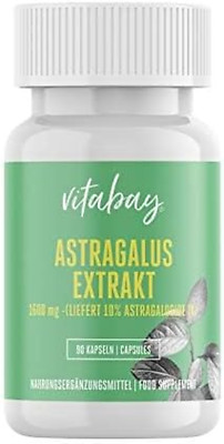 Vitabay Astragalus Extrakt | 90 Vegane Kapseln | Hochdosiert Mit 1600 Mg Extrakt
