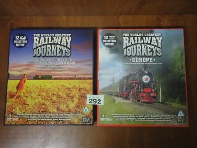 24 Disc Welten Eisenbahnreisen - Dampfzug DVDs - Europa & Welt Box Sets