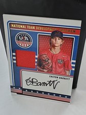 2023 Panini USA Stars & Stripes Easton Barrett #NTDP-EB Development Team Jersey 