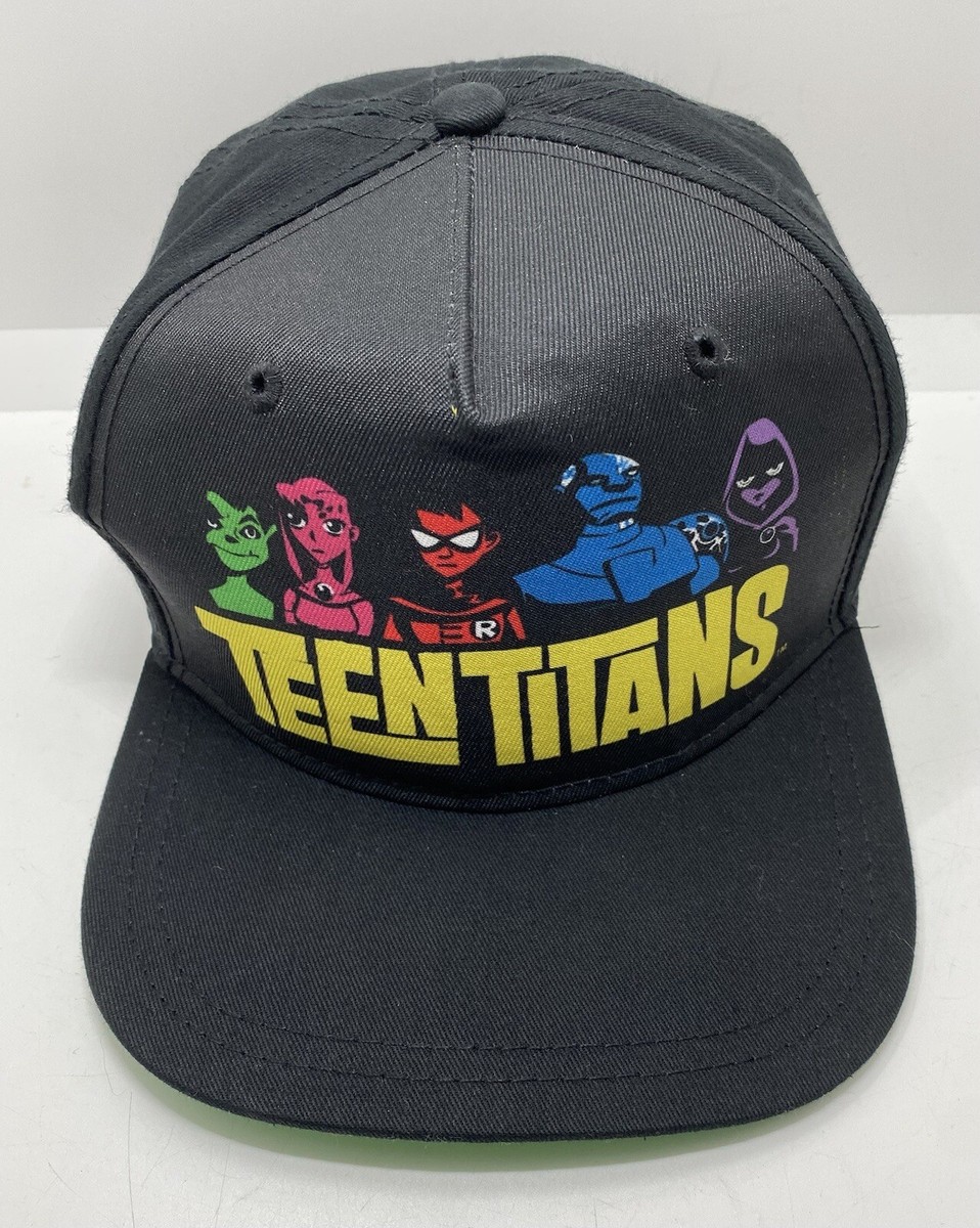Teen Titans Youth OSFM Adjustable SnapBack Hat Cap Black | eBay