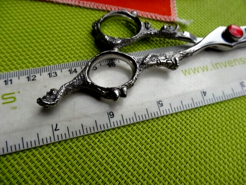 Fancy 6.25" Dragon Hairdressing Hair Cutting Scissors/Japanese Steel (7" FULL) - Picture 22 of 23