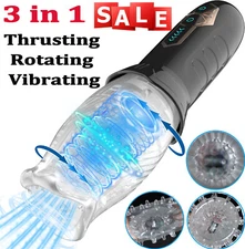 Male Masturbaters Cup Rotating Thrusting Automatic Stroker HandsFree Men Sex Toy