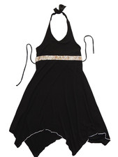 Limited Too Black Size 14 Polyester Girls Wide Strap Dress Halloween Flapper