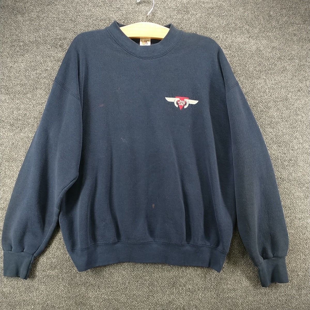 FRUIT OF THE LOOM◇スウェット/M/コットン/NVY/MAINE/USA製/80s 古着 