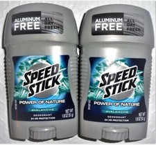 2 X SPEED STICK Power of Nature Avalanche Deodorant 1.8 oz Brand New SEALED