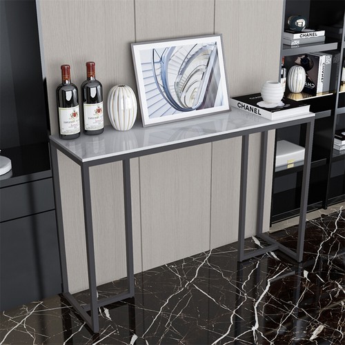 Minimalistic Marble Stone Console Table Entryway Hallway Display Table Furniture - Picture 10 of 16