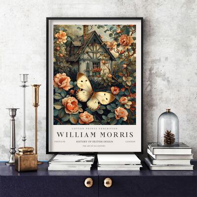 William Morris Druck, William Morris Ausstellung Poster Haus, Blumen (417c)